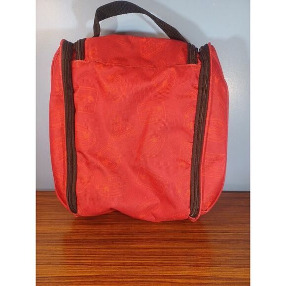 Disney Red Mickey Mouse Cooler Lunch Bag Family Size Multi Compartment Pockets - Picture 9 of 13